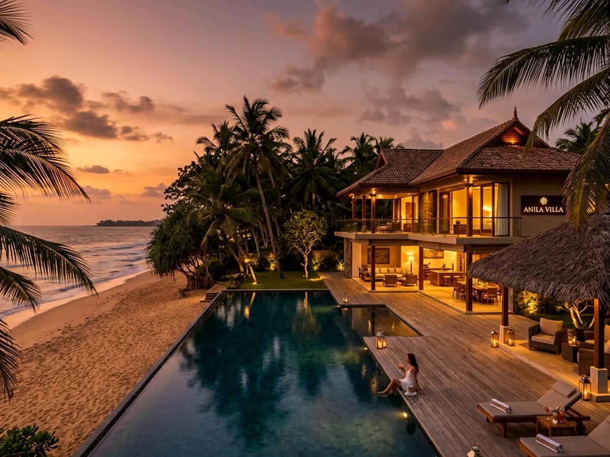 Tropical Beachfront Villa Retreat - villa for sale in Tangalle, Hambantota, Sri Lanka
